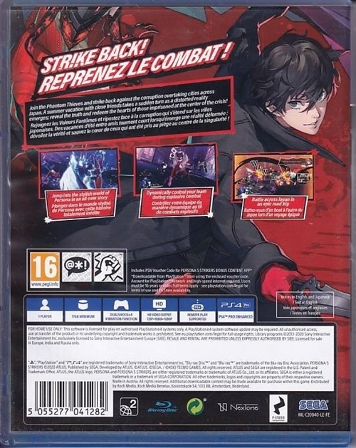 Persona 5 Strikers - PS4 (B-Grade) (Genbrug)